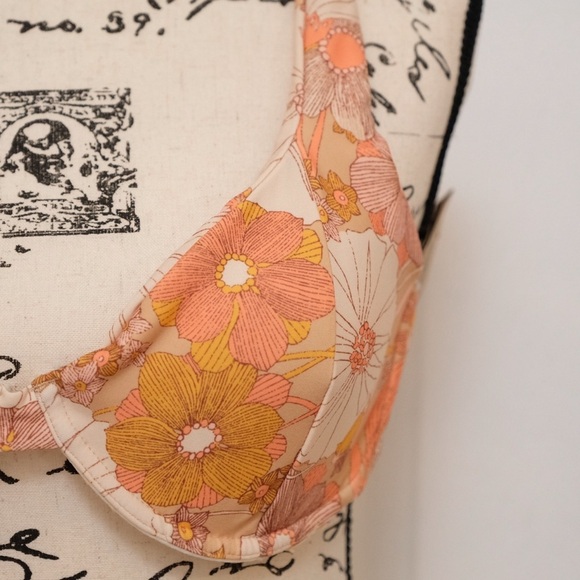 NWT Volcom Bloom Shaka Underwire Bikini Top Floral Size Large Eco True - Picture 6 of 13